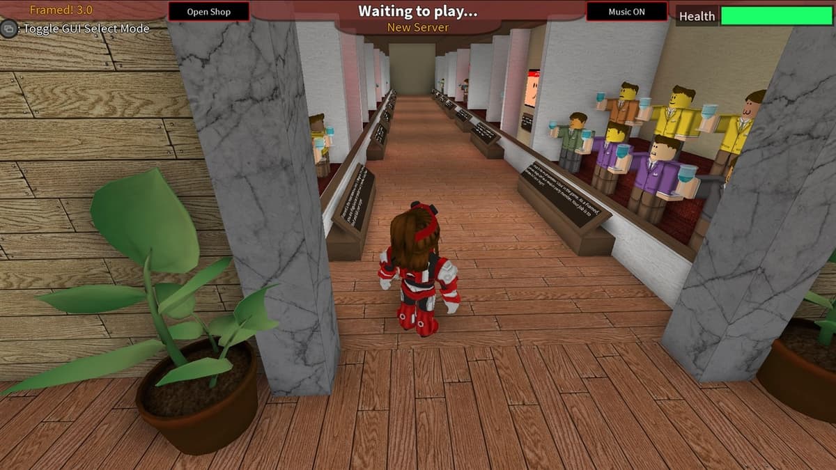 Screenshot of Roblox game