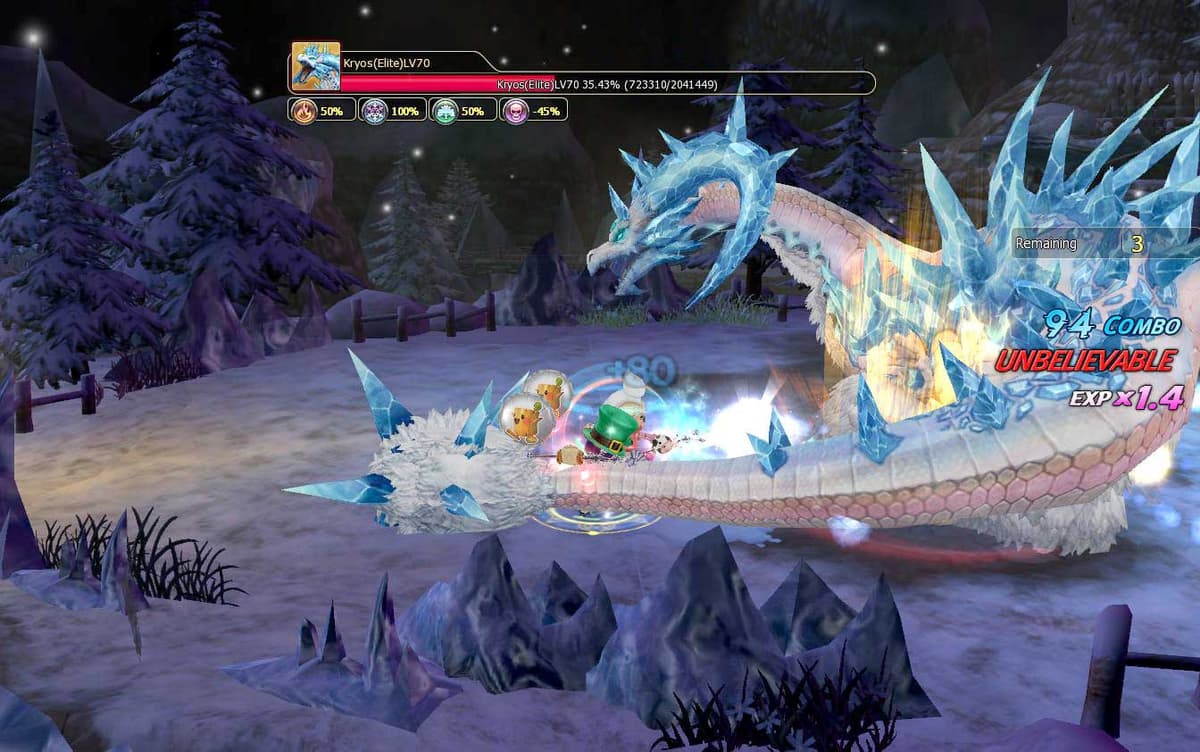 Screenshot of Dragon Saga game