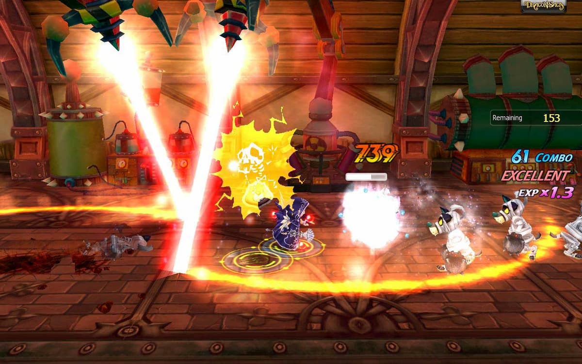 Screenshot of Dragon Saga game