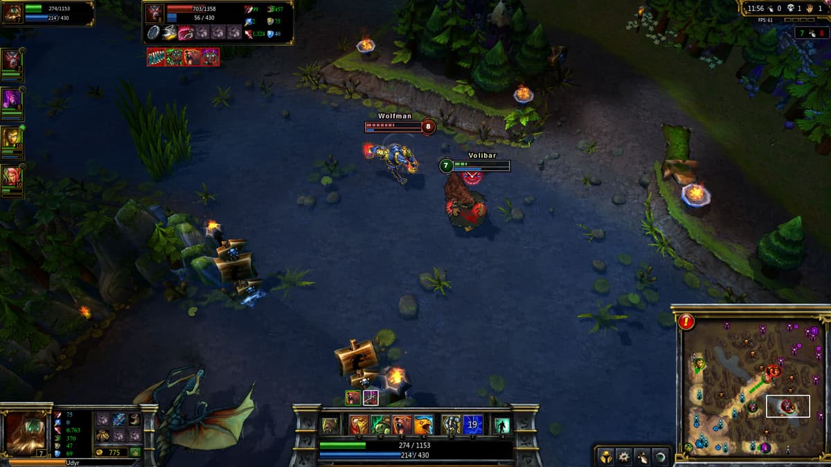 Screenshot of League of Legends game