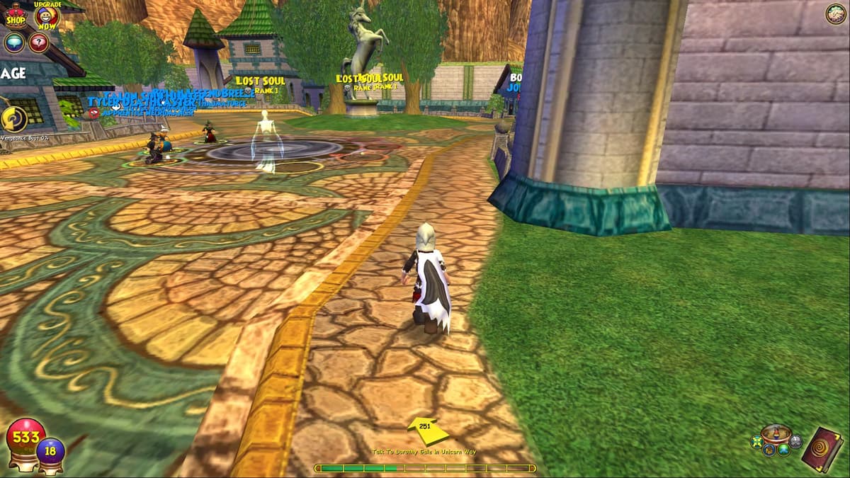 Screenshot of Wizard101 game