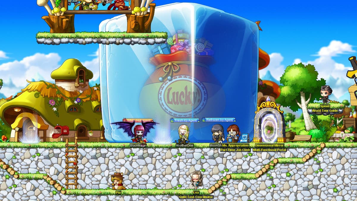 Screenshot of MapleStory game