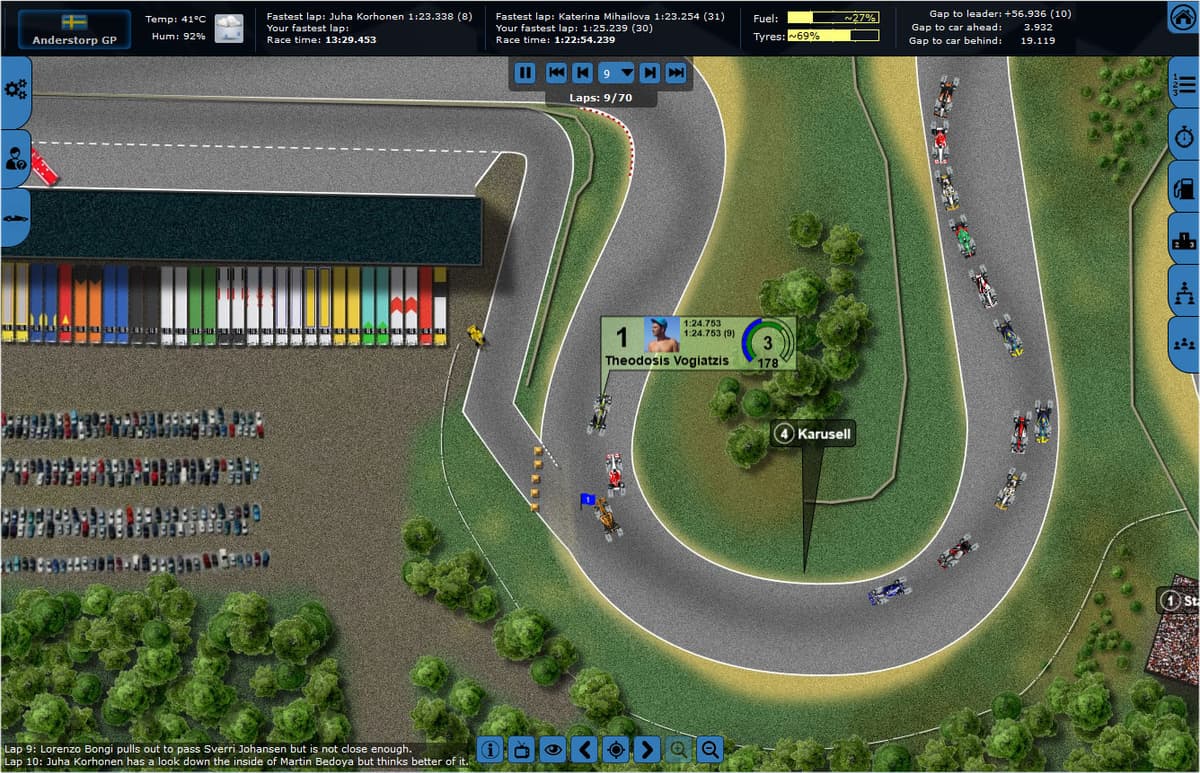 Screenshot of Grand Prix Racing Online game