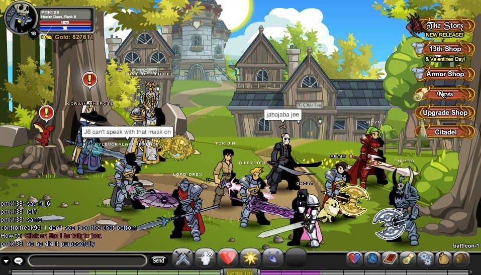 Screenshot of AdventureQuest Worlds game