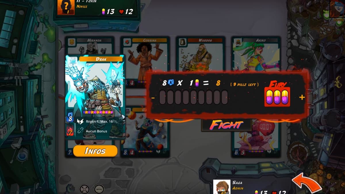 Screenshot of Urban Rivals game