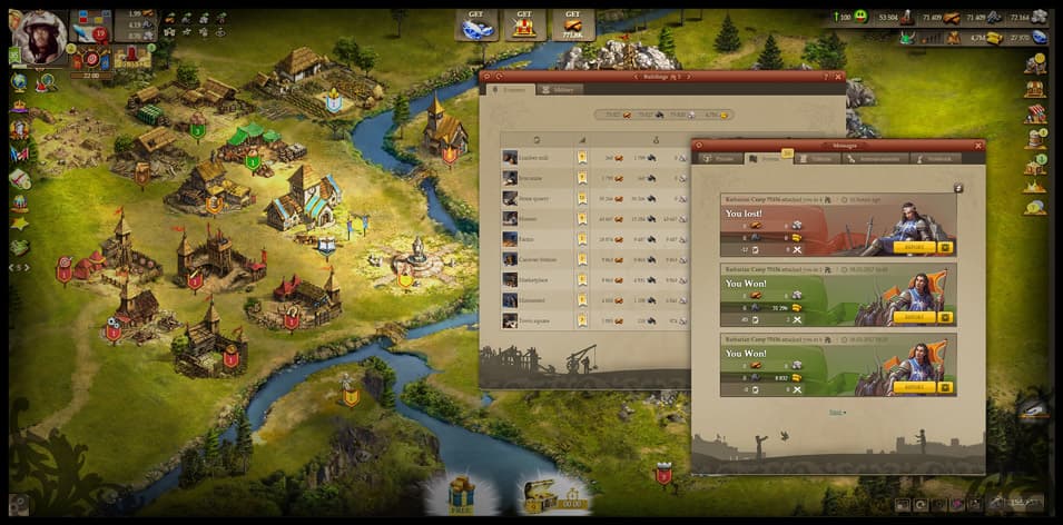 Screenshot of Imperia Online game