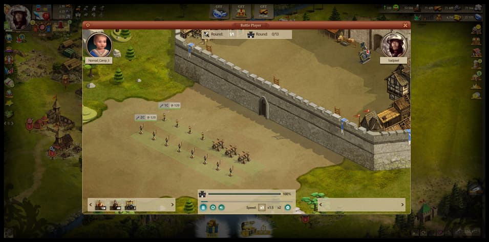 Screenshot of Imperia Online game